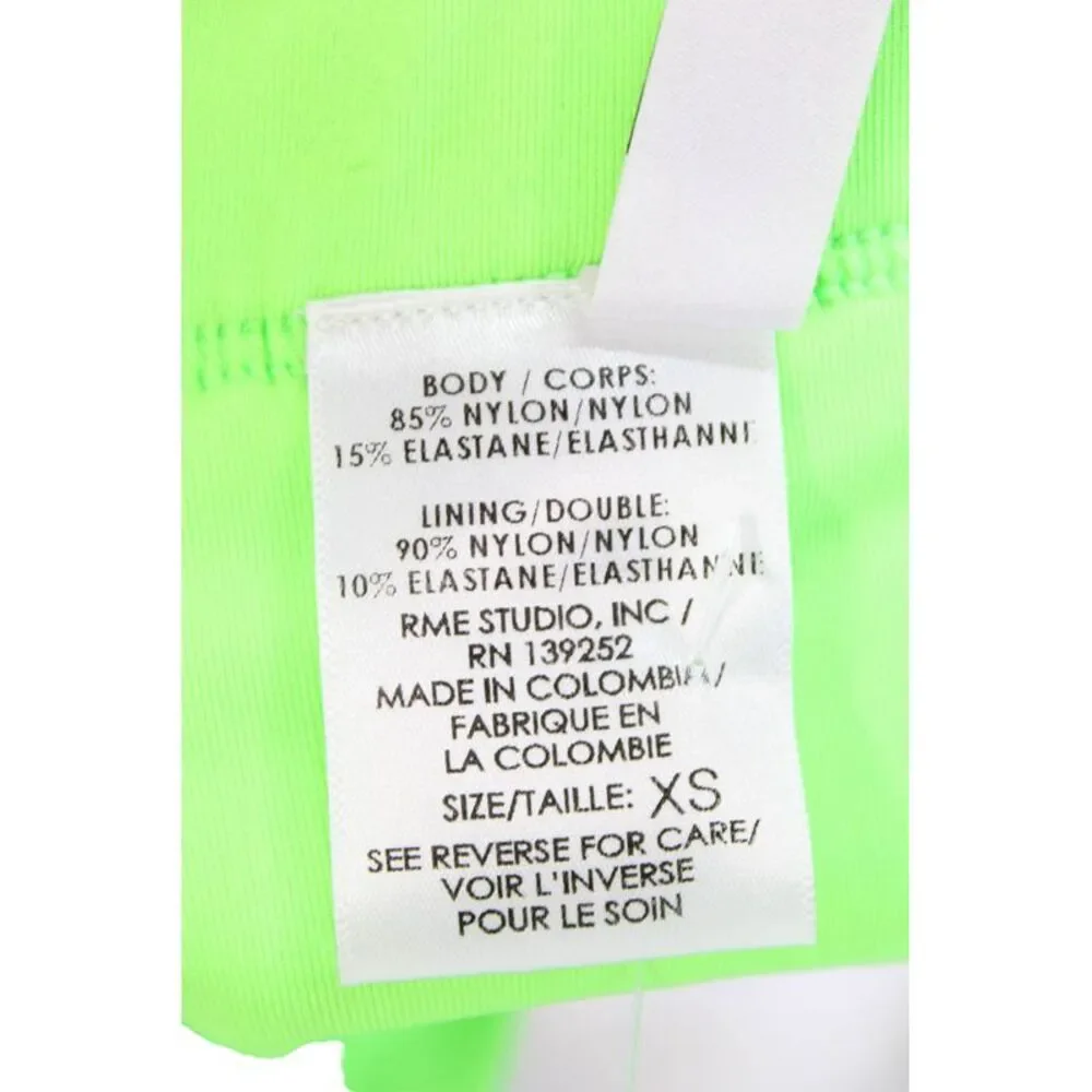 Peixoto Womens Kiki Zoni Bikini Bathing Suit Bottom Lime Green Size Extra Small
